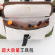 Master Dai Tool Bag Electrician Canvas Bag Repair and Installation Bag Wear-Resistant Thickened Shoulder Messenger Bag DSF-010 Retro White Length 40* Width 15* Height 30