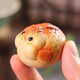 Fuyaji Yixing original mineral purple sand tea pet ornaments can be brewed and played with, bubble fish, small lucky fish tea pet, small size