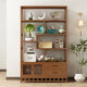 Feikuang Bogu rack new Chinese style Duobao Pavilion storage rack tea display cabinet non-solid wood ornaments cabinet tea set living room bookshelf 80cm long six layers classic style