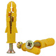 Hasdick Beijing Warehouse Distribution Small Yellow Croaker Plastic Expansion Tube Fish Type Expansion Plug Wall Plug Expansion Screw Set 8*40mm (200 Sets/Piece)