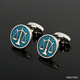 Apatia cuff nails men's French shirt cuff nails personality texture balance scale cufflinks Libra cufflinks