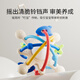 YouRentang Yingshi Manhattan hand ball baby silicone chewable toy molar stick teether baby molar baby chewing gum color perception dustproof non-stick hair rattle soothing