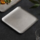 ZEROKY CLAN stainless steel rectangular plate Western food plate commercial dish plate cake bread fried chicken plate dinner plate fast food dry vegetable tray 12-inch stainless steel rectangular tray