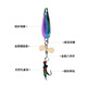 Two-dimensional Luya bait, fly hook, micro-object fake bait, long-range fly sequin fishing group, poisonous mosquito fly bait, horse mouth bait 3.5g