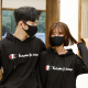 DUSENNA mask, unisex, windproof, dustproof, anti-spit, breathable Korean cotton mask, black