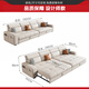 Kalomanxuan 2025 Neues Multifunktionssofa Bett faltet einteiliges Wohnzimmer kleiner Wohnung Guangdong Foshan Möbel Direkte Reihe [2,9 m] Kratzerresistente Katzenklauen Haut natürliche Latex Version 70% Auswahl