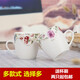 Fat Donglai's same conference room tea cup, ceramic cup, coffee cup, Kung Fu heat-resistant drinking cup, household flower milk, No. 5 tea cup, single 180ml, less than 200mL
