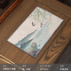 Tanyuan tea towel absorbs water, high-end thickened painted Zen cotton and linen tea mat coaster pot cloth tablecloth tea towel tea towel cloth painted Zen tea towel spring