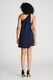 Halston Women's Kalia Dress Stretch-Crepe Navy 16