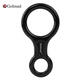 Gorm 8-figure ring descender 35kN climbing equipment safety protection high-altitude descent device hand-controlled speed descent device 8-figure ring black