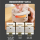 Home KATEI STORY Japanese seasoning box kitchen seasoning jar seasoning box glass salt shaker storage container moisture-proof seasoning jar quantitative high-end gray lid with small spoon 3-piece set 300ml