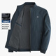 Woodpecker (TUCANO) middle-aged men's dad spring jacket 40-50 years old solid color stand collar loose casual middle-aged and elderly men's jacket men N9756 blue 2XL 185 suitable for 140-155 Jin Jin equals 0.5 kg
