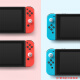 Linmath four-pack Nintendo Switch rocker cap Joy-Con handle rocker cap cute cat claw protective cover NS accessories pink + blue