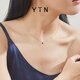 YIN series black onyx 18K gold Pluto gemstone necklace clavicle chain for girlfriend large size