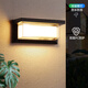 Micro outdoor wall lamp waterproof aisle stair courtyard door outdoor led super bright waterproof lamp balcony bathroom wall lamp I large black 50W white light