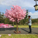 Flower e-flow simulated cherry blossom fake peach tree large plant simulated cherry blossom tree simulated peach blossom tree wishing tree peach blossom living room decoration extension 3 meters high and 2 meters extended