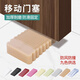 Shanhe Works Installation-free zinc alloy mobile door stopper positioning door stopper 60mm large black soft rubber windproof and anti-collision door stop
