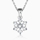Pt.Charm platinum pendant women's platinum pendant snowflake pendant new product pt950 platinum necklace necklace platinum necklace in stock national inspection certificate 1.0g-1.1g