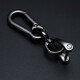 Qiying car key chain woven leather rope key chain car key chain suitable for Volkswagen Honda Toyota business men and women anti-lost mobile phone number plate DIY pendant creative key chain gun color buckle