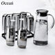Ouxin imported from Thailand glass cold kettle water cup set household light luxury gray high temperature resistant cup holder