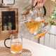Genas glass teapot teapot high temperature resistant afternoon tea flower and fruit teapot large capacity cold water kettle 1500ml