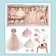 Magmeng Dress Up Doll Set Gift Box Children's Toy Girl Doll Elsa Princess Play House Toy Birthday Gift Bernier Dress Up Doll Exquisite Gift Box Children's Day Birthday Gift for Girls