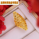LISM 18K gold ring, hollow exaggerated women’s large flower ring, 3D hard gold covered with silver, women’s personalized index finger live ring, rhombus diamond ring