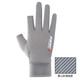 Releo-Handschuhe Herren Sommersonnenschutz Reithandschuhe Touchscreen Anti-Rutsch-Antrieb Fischerei Ice Draht Leck zwei Finger zum Mitnehmen Fahrradhandschuhe Frühling und Sommer-Dünnstil zwei Finger grau alle Größe