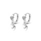 PWL925 silver love pendant earrings light luxury niche high-end heart-shaped ear buckle earrings 2025 new trendy earrings love earrings S925 silver