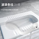 Ronglan squat toilet set household ceramic toilet squat pit with flush tank squat toilet bathroom toilet toilet squat toilet A model with S curve anti-odor rear drainage + water tank