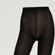 Wolford Pattern50D Geometric Jacquard Jumpsuit Black Stockings Base Socks 14988 7005 Black XS