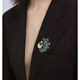 Coriander animal shape elegant peacock brooch women's light luxury anti-exposure corsage exquisite temperament pin suit accessories
