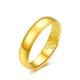 Jin Liuxin gold glossy ring pure gold 999 aperture Tianyuan live mouth solid opening men and women model glossy gold price 5.57g