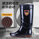 Wear-resistant beef tendon bottom rain boots for men and women warm acid-resistant rain boots anti-slip labor-saving shoes car wash water boots construction site rubber shoes [beef tendon bottom low cylinder] single layer - height 17cm 40