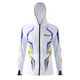 SENLANDA fishing sun protection clothing men's ice silk summer anti-mosquito breathable quick-drying hooded sea fishing fishing clothing with custom printing white S code 90-115 Jin Jin equals 0.5 kg
