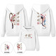Lemonde 2026 Autumn and Winter Chinese Style Peking Opera Parent-child Clothes Family Hooded Sweatshirts New Year's Eve Clothes for a Family of Three or Four Red (Spring and Autumn without velvet) 180 Men's 2XL