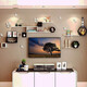 City code piano paint ready stock wall shelf living room TV background wall creative grid room C19-Package R