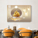 Mo style restaurant decorative painting modern minimalist dining room banner hanging painting light luxury dining room background wall kitchen mural no punching three meals four seasons 60*40cm crystal porcelain