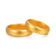 Gold Jewelry Wang Jewelry Gold Ring Pure Gold 999 Ancient Method Smooth Ring Men's and Women's Gold Custom Model 1-10 Days Shipping Customized 40g