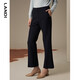 LANDI (LANDI) LANDI LANDI slim slim slightly flared trousers for women winter new navy blue suit pants drape navy S