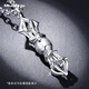 Miss JuJu pt950 platinum pendant, domineering vajra men's platinum pendant, can be separated into two ways to wear, personalized pendant, weighs 12-13g + comes with black leather rope
