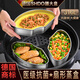 Shandahuang (SHDO) German 316 stainless steel fan-shaped steaming box household steaming bowl steaming plate with lid steaming rice box steamer basket steaming vegetable bowl artifact Cologne 316L medium-sized lidded 3 pieces 16.4cm