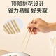 Double gun disposable chopsticks food grade high-end new household bamboo chopsticks commercial extension 100 pairs natural and hygienic high-quality bamboo chopsticks 200 pairs individually packaged (2 packs)