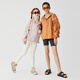 Jollybean丨Children's sun protection jacket 25 summer new style girls leather label silhouette loose sports sun protection jacket dirty pink 170 cm