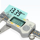 Shanggong electronic digital caliper 0-200mm graduation value 0.01 three-button vernier caliper stainless steel high precision square rod