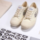 Dafu Feiyue men and women retro beige Harajuku style casual versatile couple canvas low-cut lace-up white shoes 796 meters black 37