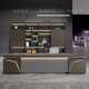 Yingwei boss desk office desk and chair combination office table simple modern high-end manager and president executive desk office furniture 2-meter boss table upgraded version