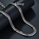 GsunG platinum necklace men's atmospheric PT950 double set horsewhip chain Xiping chain platinum men's necklace Cuban clasp chain Need to be customized Contact before shooting