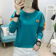 FHHUABD base shirt spring and autumn style for women can wear 2024 new spring top for women Korean style loose large size long-sleeved T-shirt for women 6187 apricot color M - recommended 85-100Jin [Jin equals 0.5 kg]