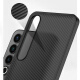 Meizu 20 mobile phone case, ultra-thin PP corrugated shell, Meizu20Pro non-yellowing twill textured wavy mobile phone case [transparent black] ultra-thin corrugated PP shell Meizu 20pro